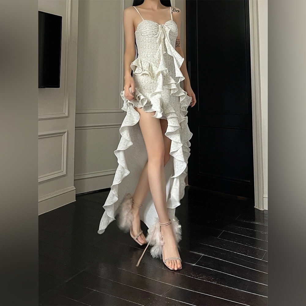 Brand new Stylish asymmetric dress